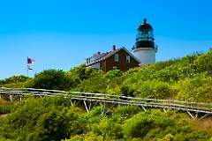 Wooden Tramway Leads Uphill to Seguin Island Light
